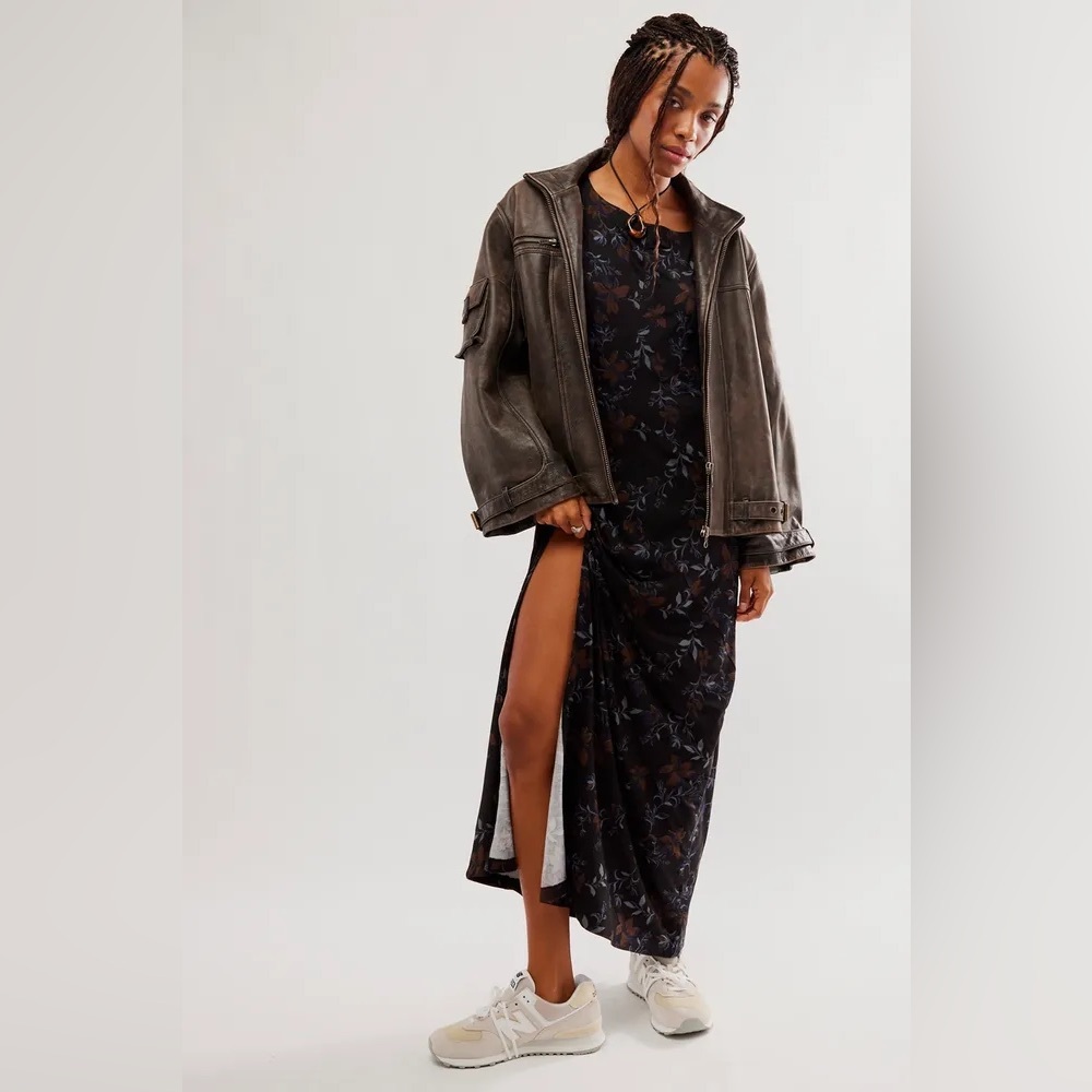 Free People Black Floral Maxi Dress